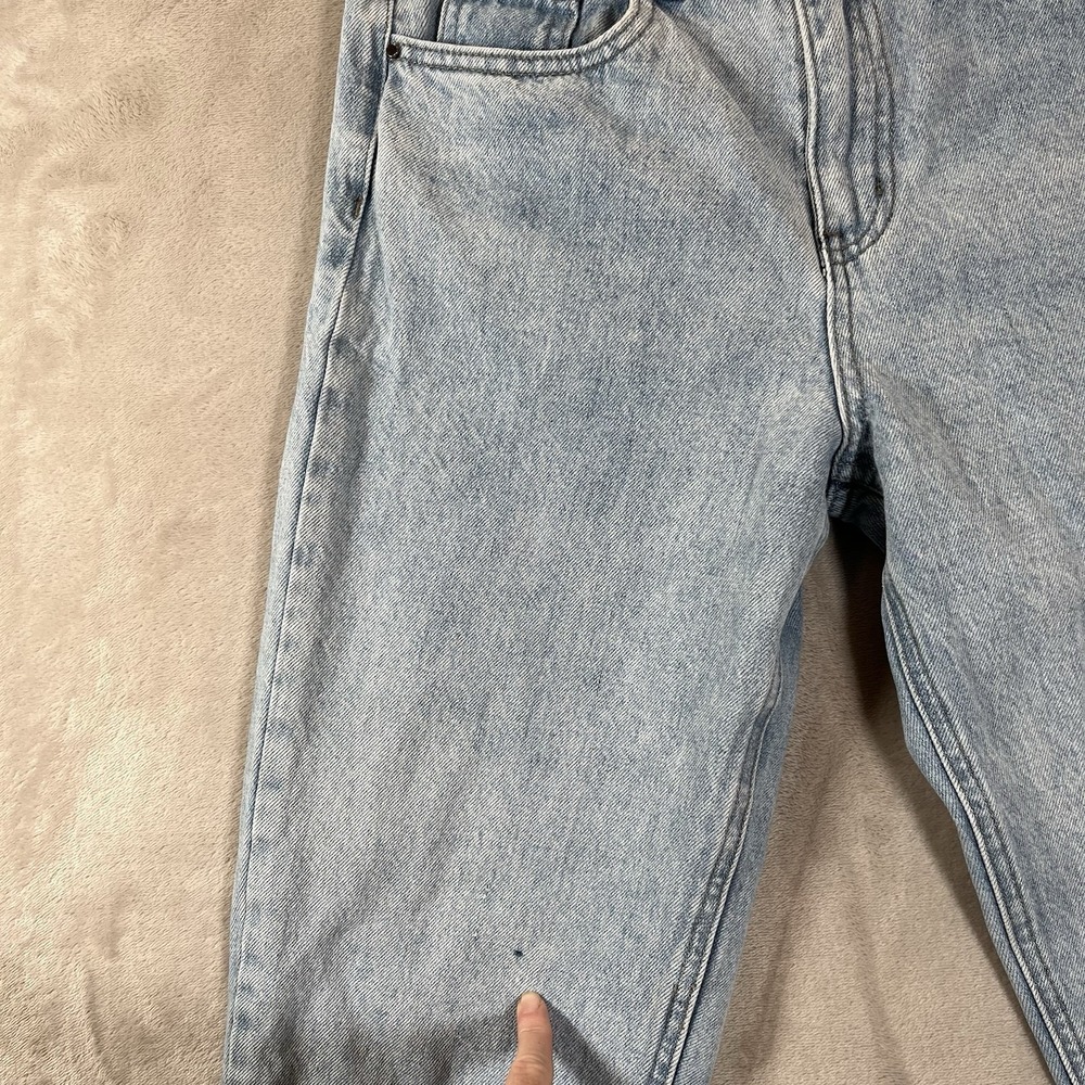Labelrail X Olivia Alice Jeans Size 8 (26x26) Light Wash Raw Hem Denim - Picture 3 of 9